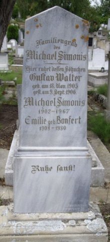 Simonis Michael 1902-1967 Bonfert Emilie 1908-1980 Grabstein